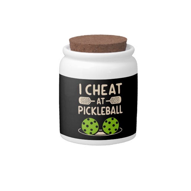 Pickleball Funny Candy Jar (Front)