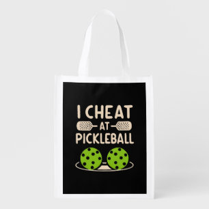 Pickleball Funny Grocery Bag