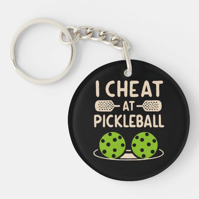 Pickleball Funny Keychain (Front)
