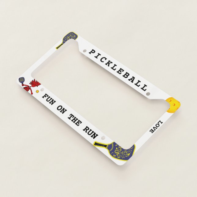 Pickleball Funny License Plate Frame (3/4)