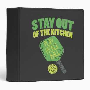 Pickleball Funny Pickleball Gifts 3 Ring Binder