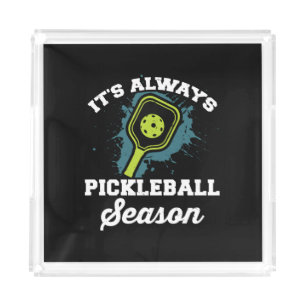 Pickleball Funny Pickleball Gifts Acrylic Tray