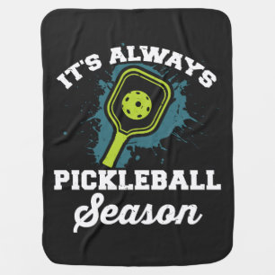 Pickleball Funny Pickleball Gifts Baby Blanket