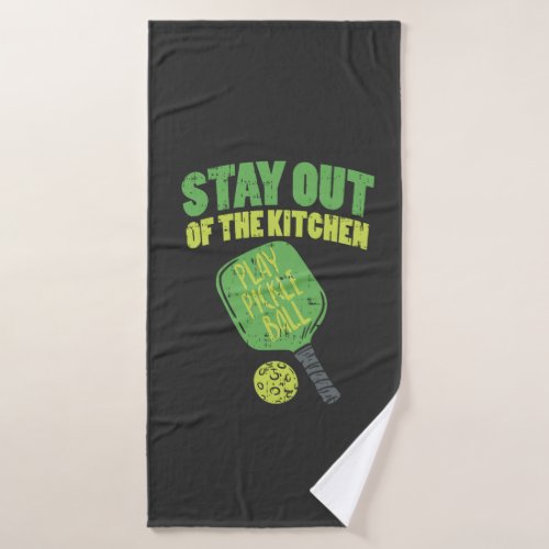 Pickleball Funny Pickleball Gifts Bath Towel