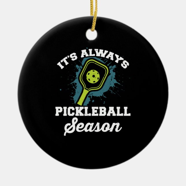 Pickleball Funny Pickleball Gifts Ceramic Ornament (Front)