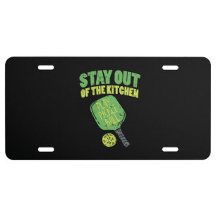 Pickleball Funny Pickleball Gifts License Plate