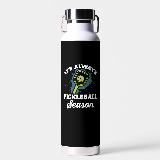 Pickleball Funny Pickleball Gifts Water Bottle (Front)