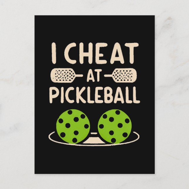 Pickleball Funny Postcard (Front)