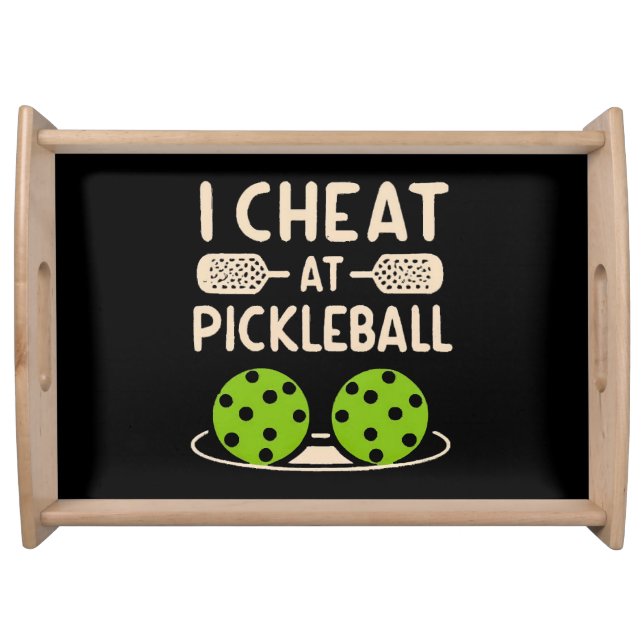 Pickleball Funny Serving Tray (Front)