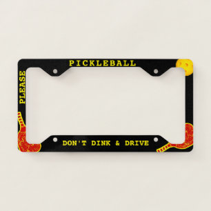 Pickleball Funny Style B License Plate Frame