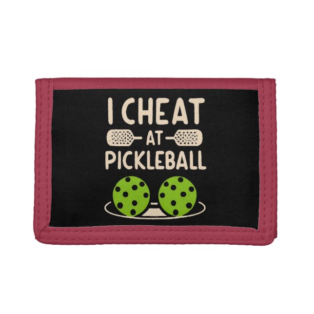 Pickleball Funny Tri-fold Wallet (Front)