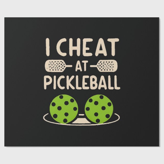 Pickleball Funny Wrapping Paper (Flat)