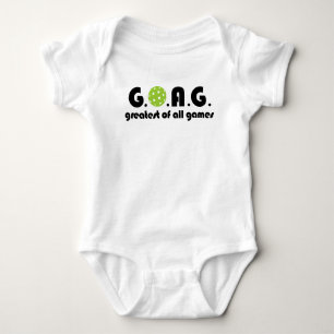 Pickleball G.O.A.G - greatest of all games Baby Bodysuit