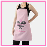 Pickleball Gal Paddles Custom Name Monogram Apron<br><div class="desc">Pickleball Gal certainly deserves an apron that tells the story -- she loves playing and "the good life" makes that statement for her. Her initials / monogram on the paddles and her name on the bottom. Fun and unique. For yourself or makes a wonderful gift. Any design questions, just send...</div>