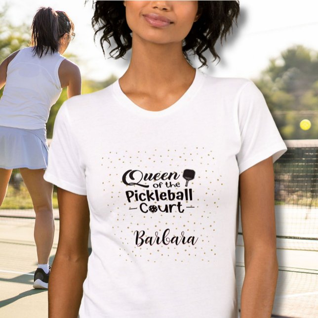 Pickleball Gal Queen of the Court Bella+Canvas T-Shirt (Creator Uploaded)