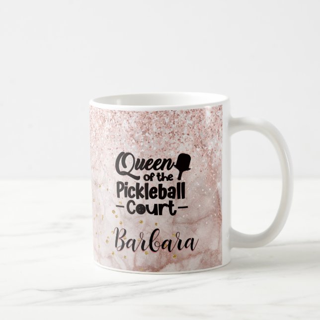 PIckleball Gal Queen of the Court  Coffee Mug (Right)