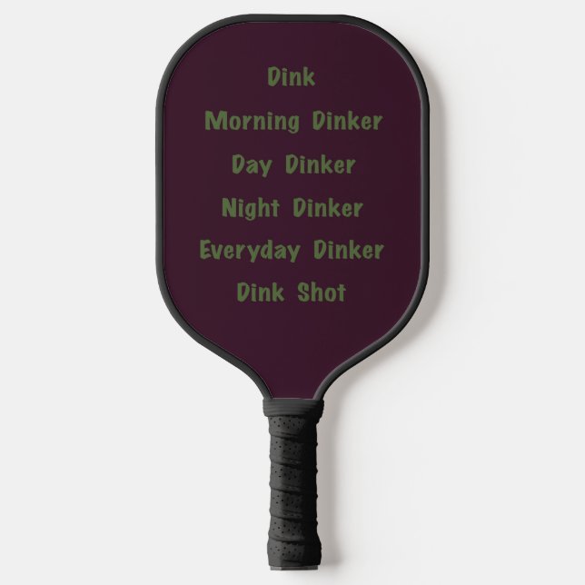 Pickleball Game Phrases Sayings And Words Paddle (Front)
