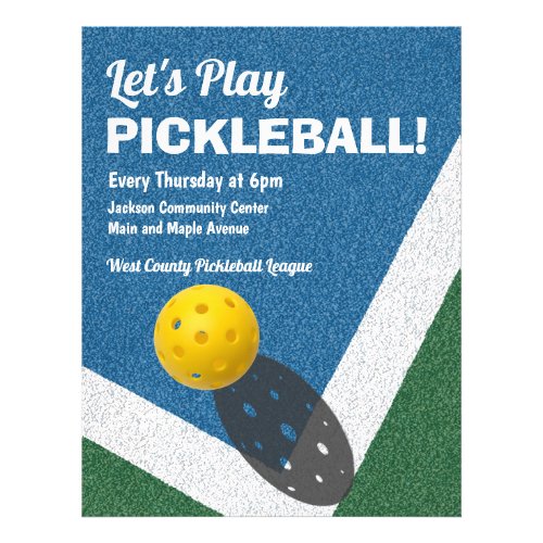 Pickleball Games Advertising Flyer