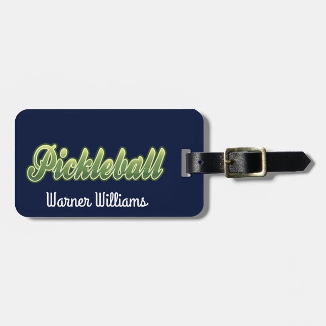 Pickleball Gear Bag Tag (Front Horizontal)