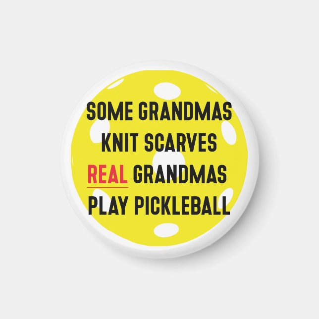 Pickleball  gift for Grandmother Magnet (Front)