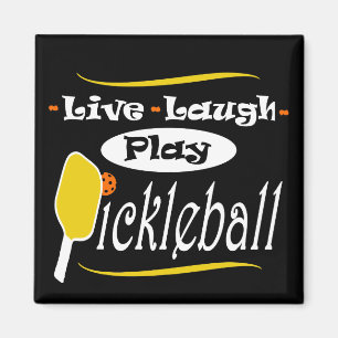 Pickleball Gift Live Laugh Play Pickle Ball Magnet