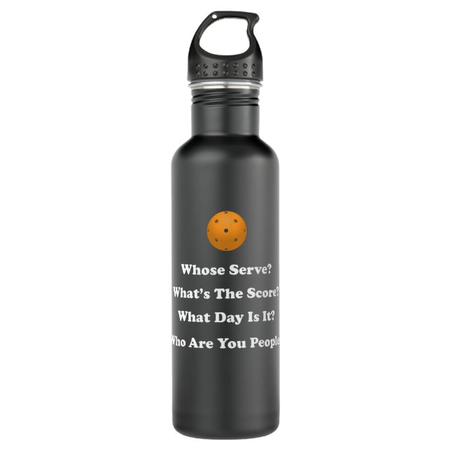 Pickleball Gift Stainless Steel Water Bottle (Front)