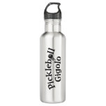 Pickleball Gigolo™ Swingrz Swag Total Player Stainless Steel Water Bottle at Zazzle