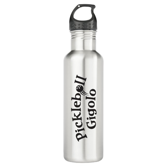 Pickleball Gigolo™ Swingrz Swag Total Player Stainless Steel Water Bottle (Front)