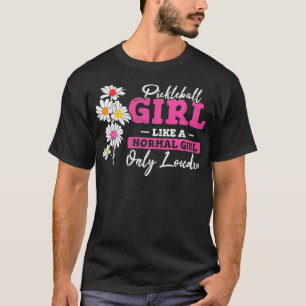 Pickleball Girl Funny Pickleball Player Women Moth T-Shirt