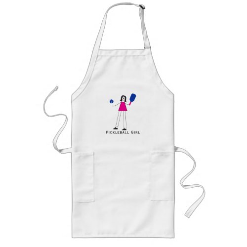 Pickleball Girl Long Apron