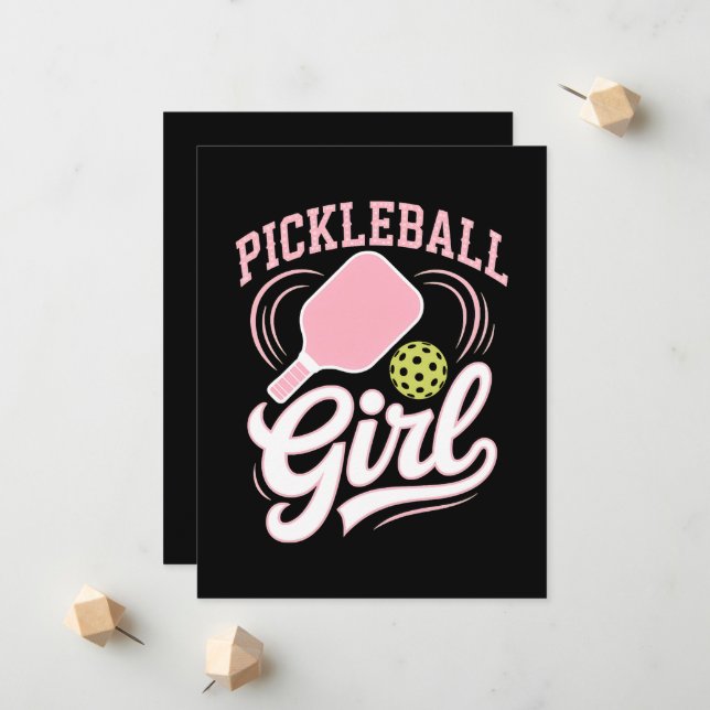 Pickleball Girl Player Announcement (Front/Back In Situ)