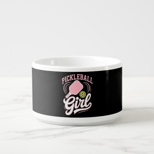 Pickleball Girl Player Bowl