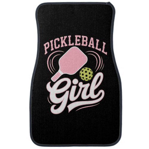 Pickleball Girl Player Car Floor Mat