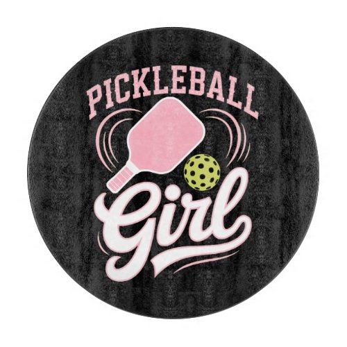 Pickleball Girl Player Cutting Board