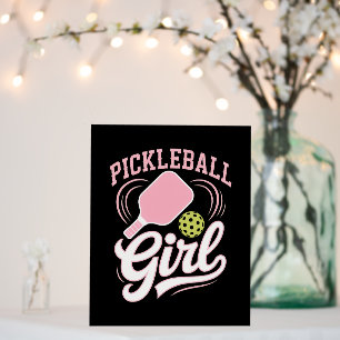 Pickleball Girl Player Foam Board