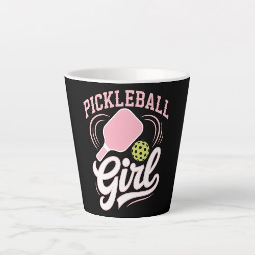 Pickleball Girl Player Latte Mug