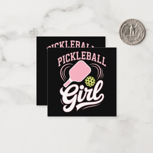 Pickleball Girl Player Note Card