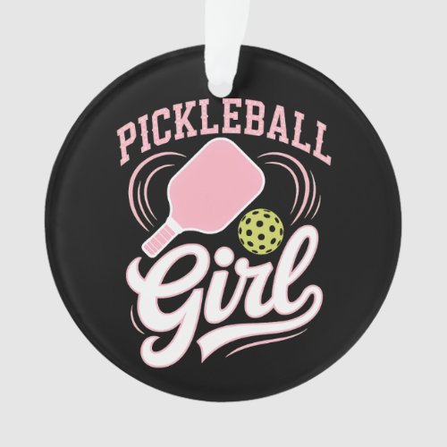 Pickleball Girl Player Ornament