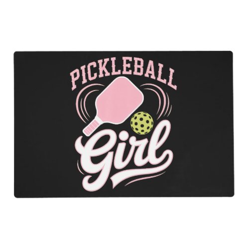 Pickleball Girl Player Placemat