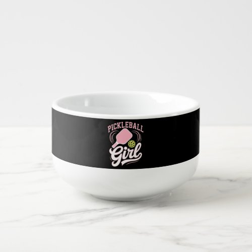 Pickleball Girl Player Soup Mug