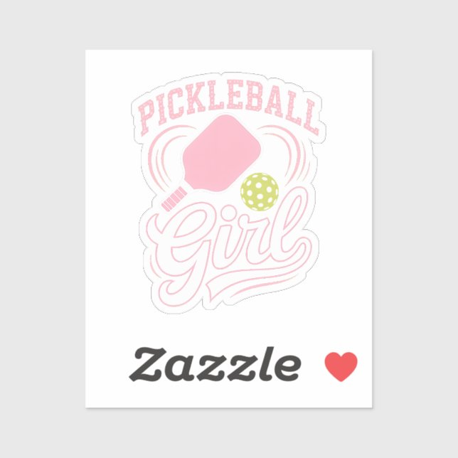 Pickleball Girl Player Sticker (Sheet)