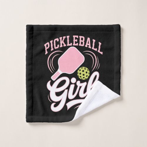 Pickleball Girl Player Wash Cloth