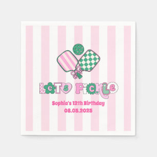 Pickleball Girls Birthday  Napkins