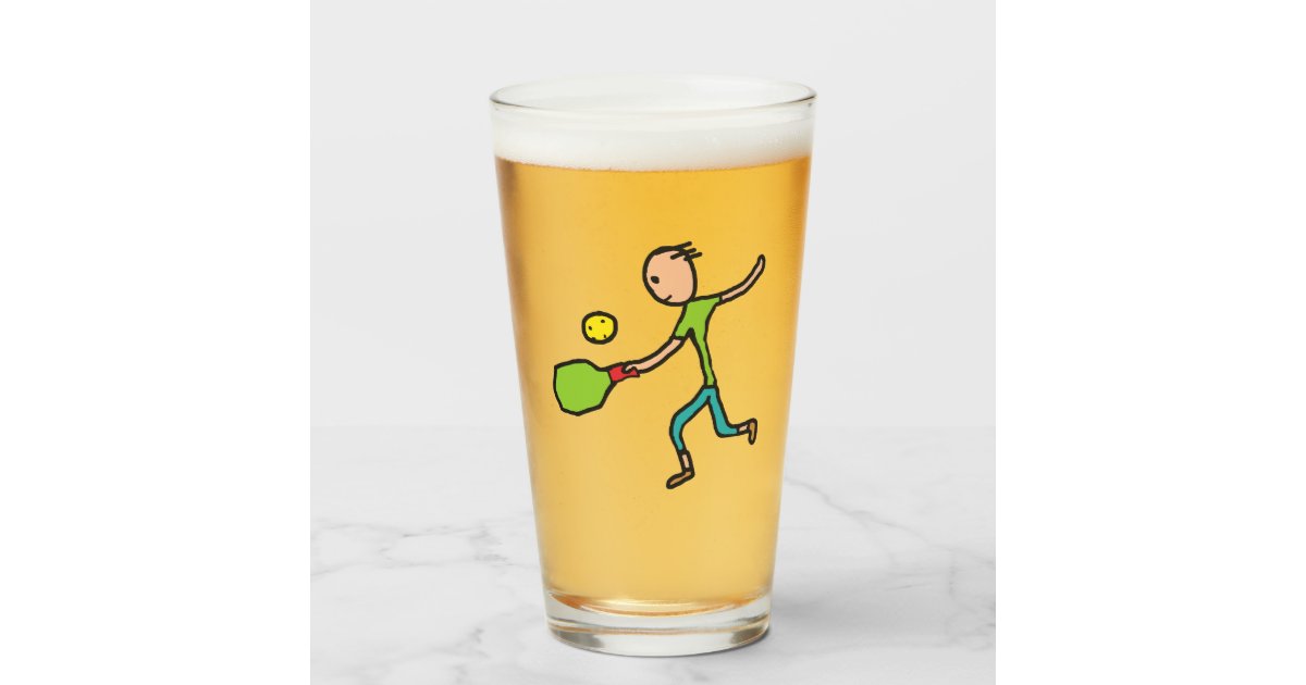Pickleball Glass Zazzle
