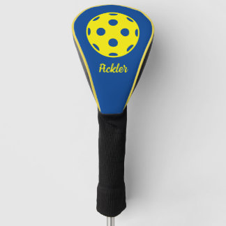 Pickleball golf head cover with custom name