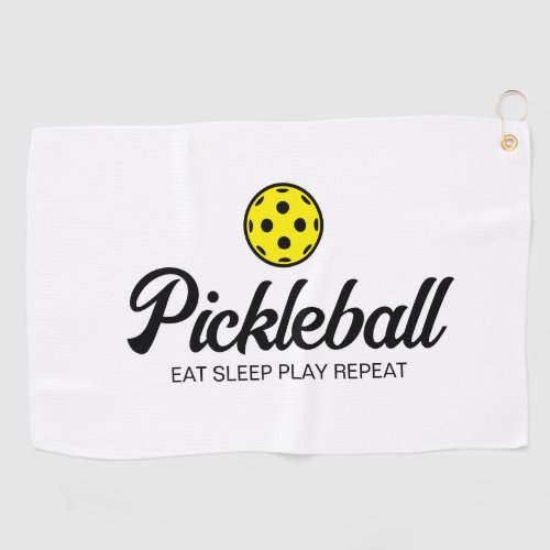 Pickleball golf towel for players who like both