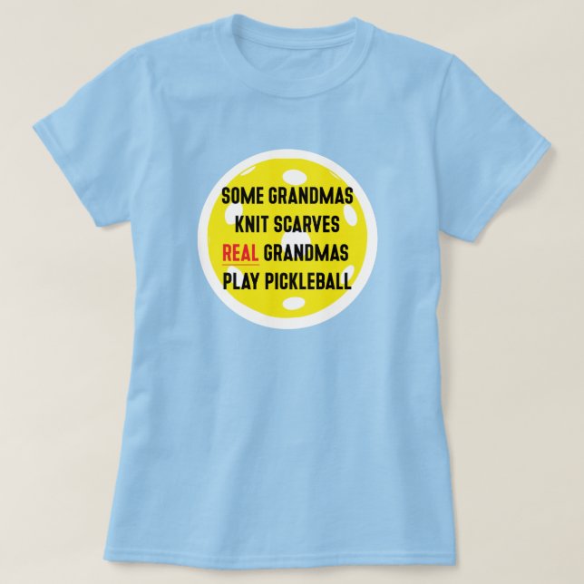 Pickleball Grandma T-Shirt (Design Front)