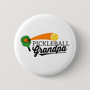 Pickleball Grandpa Pinback Button
