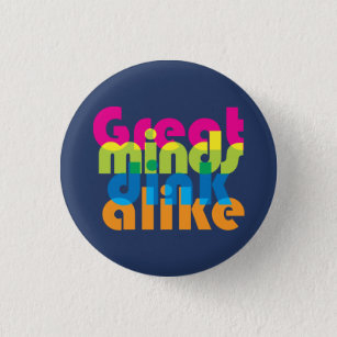 Pickleball Great minds dink alike Button