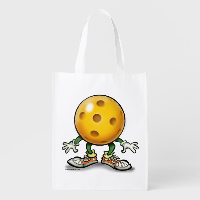 Pickleball Grocery Bag (Front)